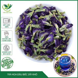 Trà Hoa Đậu Biếc Sấy Khô Nguyên Bông Chính Hãng Ngăn Ngừa Lão Hóa Gói 200gr Thảo Mộc Gama