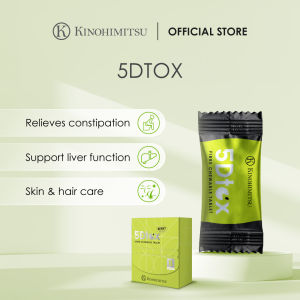 [Membership Gift Redemption] Kinohimitsu 5Dtox Fibre Chewable Tablets 8s - Constipation Relief Detox Liver Health Support