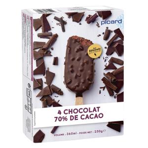 Picard Dark Chocolate Multipack Ice Cream 70% Cocoa - Frozen