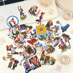 Zootopia Cartoon Stickers for Kids 50pcs Water Bottle Suitcase Backpack Journal School Travel Collectible Gift Decals - HoneyLion
