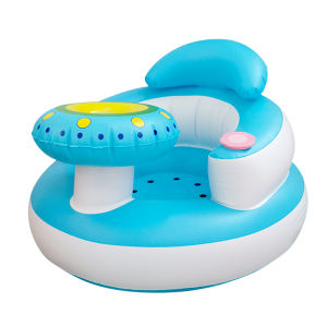 Baby Inflatable Chair with Plate Soft Chair Seat PVC Music Chair Baby Training Seat Baby Sofa