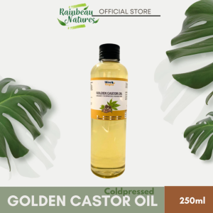 Pure Organic Golden Castor Oil Cold Pressed Natural Raw Material exp DEC 2027