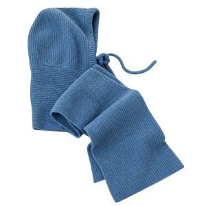HOT Thick Knit Winter Balaclava Hat Solid Color Korean Style Integrated Neck Warmer Warm Skullies Bonnet Big Headwear Hood Scarf Combo Women