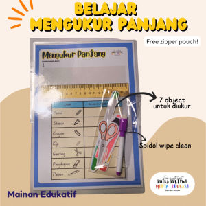 Belajar Mengukur Panjang Mainan Edukasi