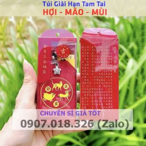 [ĐÃ KHAI QUANG] Túi đỏ tam tai hoá giải điều không may trong 3 năm tam tai để bóp ví ( mẫu 2025- 2026- 2027) {RẺ SẬP SÀN}