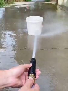 Water Hose Nozzle Adjustable Metal High Pressure Spray Gun Garden Car Wash Plant Watering