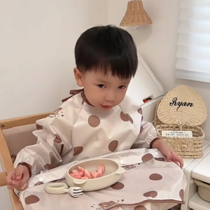 Trẻ mới biết đi Yếm ăn trẻ em chống nước khăn choàng nuôi dưỡng tay áo dài/không tay smock trẻ sơ sinh khăn trẻ em cho các lứa tuổi lên đến 3 năm