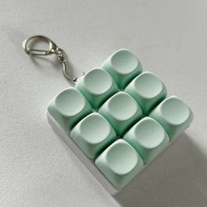OURTOUR Keys Button Fidget Keychain DIY Keyboard Keycap Pinch Toy Relief Stress Finger Keyboard Cap Adult