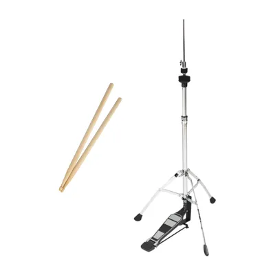 【Top Selling Item】 Hi Hat Stand Metal Practice High Hat Durable Drum Cymbal Pedal Drum Stand
