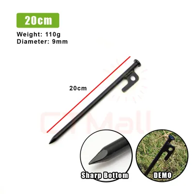 CTMALL Heavy Duty Tent Peg 1pc Peg Stake Tarp Flysheet Stake Nail Pancang Khemah Besi Camping Accessories 户外露营帐篷地钉