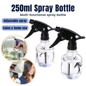 250ml Hand‑press Spray Bottle Leak‑Proof Fine Mist Sprayer For Hair Salon Plant Watering Cleaning