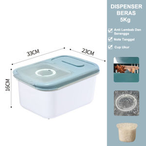 【BELI LOKAL】Dejavu Tempat Beras Dispenser Beras 5kg / 7.5kg / 10kg Rice Box Tempat Penyimpanan Makanan Rice Storage Organizer Besar Kotak Beras tempat beras wadah beras HSB148A