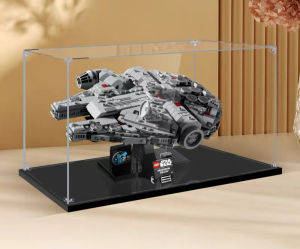 Acrylic Display Case Box 75375 Star Wars Millennium Falcon (Only display case box No blocks Model)