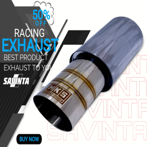 Knalpot Racing Mobil HKS Brong Full Stainles Bass 33cm Polos