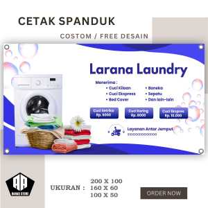 Spanduk Banner Laundry BISA REQUEST