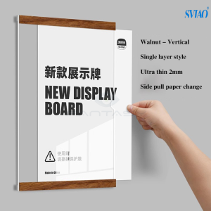 FANTASY T MALL SVIAO A3 A4 A5 acrylic office badge indoor Wall Mount Sign Holder display INFO poster door sign Wall Sticker ideal for signage display of your store posters and showing your price of your store product