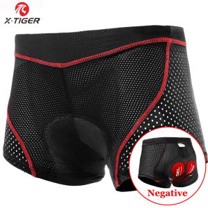 X-Tiger Upgrade Cycling Shorts Mesh Mens Cycling Underwear 5D Gel Pad Shockproof Cycling Underpant MTB Shorts Bike Underwear