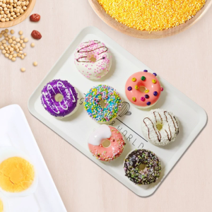 Realistic Artificial Toy Donut Assorted Faux Doughnuts Toy Cakes Desserts Decorations for Home Kitchen Party Prop