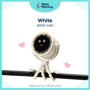 Babymommy👶LED Light Rechargeable USB Fan Stroller Fan Mute Portable Octopus Fan Hand Fan Bladeless Fan Kipas 婴儿车风扇