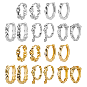 Geometric Hoop Earrings for Women Fashionable Square Ear Rings Exaggerated Ear Pendants Elegant Evening Party