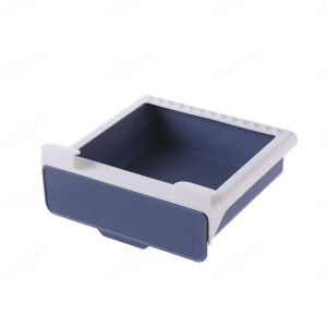 GiiMall Adhesive Wardrobe Shelf Drawer Organizer with Hook for Office Desk Storage