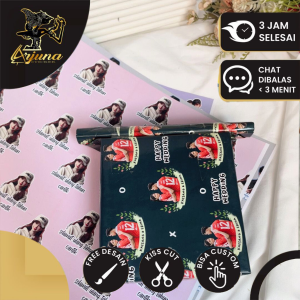 Kertas Kado Custom Desain Muka Wajah Aesthetic Bisa Tambah Tulisan Wrapping Papper Bungkus Hadiah