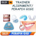 Alat Perapih Gigi - Behel Pelurus Gigi Teeth Trainer Alignment 100%  - Alat Perapih Gigi Miring - Perapih Gigi Behel Lepas Pasang Karet Warna Biru - Made In USA 1 Pcs. 