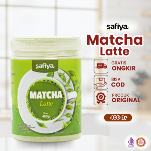 Safiya Matcha Latte 400 Gr Bubuk Minuman Pure Matcha Powder