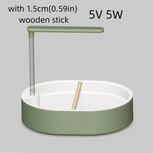 LIUJIR Circulating Water Automatic Bird Bathtub Large-capacity with Resting Stick Bird Bath Shower Practical Comfort Parrot Bathing Pool Indoor Cage