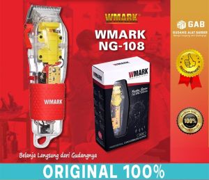 Alat Cukur Rambut Hair Clipper Wmark NG-108 Mesin Cukur Rambut Barbershop 7300 Rpm Wmark NG 108