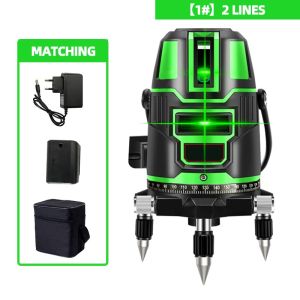 [Tripod included] CHUANGCHAO 5/12 3D laser level self-leveling 360°LED display self-leveling measurement tool