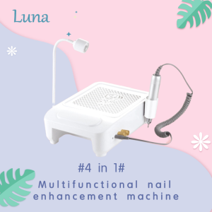 [Luna]Four in One Nail Enhancement Machine Multifunctional Nail Enhancement Lamp Nail Plate Lamp Polishing Machine Vacuum Cleaner Removal Nail Oil Polishing Integrated Machine