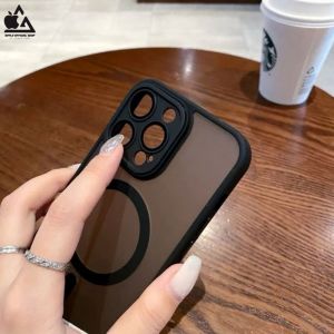 Premium MagSafe Black Doff SAMSUNG S24 S24 ULTRA S24 FE S23 S23PLUS S23 ULTRA S22 S22 PLUS S22 ULTRA S20FE S21 FE S23 FE Hitam Series Softcase Soft Case Matte Lensa Camera Protector Dove BlackDoff Cover Silikon Silicone Pelindung Kamera