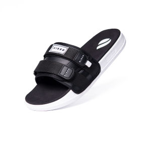 Hibro Compact - Sandal Slide Double Strap Casual Slop Pria Wanita - Full Black