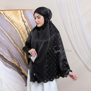 Bergo Motif Hijab Instan Motif Bergo Premium Bahan Silk Hijab Sehari-hari Kerudung Bergo Instan Saku Elviana Series By Syafiq