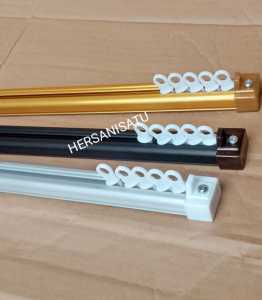 Promo Batang Kotak Alkan Gorden Rell Vitrace Oval Gordyn Rollet Tirai Jendela Pintu Kamar mandi