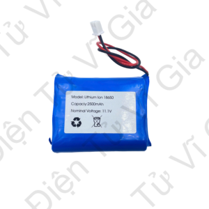 Pin sạc 12V Dung Lượng 2500mAh có mạch bảo vệ Jack Nguồn XH 2.54mm 2P Dùng cho quạt tích điện Loa Bluetooth GPS Wifi