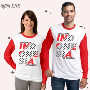 Kaos Indonesia Merdeka Merah putih 17 Agustus Cowok cewek Catton Combed tuku kaos blitar size s m l xl xxl 3xl 4xl 5xl warna merah putih