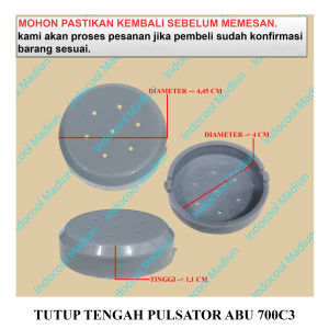 700C3 TUTUP COVER TENGAH PULSATOR MESIN CUCI / TUTUP TENGAH / TUTUP TENGAH PULSATOR ABU 700C3