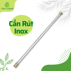 CẦN RÚT PHUN XỊT INOX DÀI 50-100CM ĐẦU BẰNG ĐỒNG