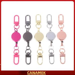 Miễn phí vận chuyển✨ 21Mm Chống Trộm Kim Loại Dễ Dàng Để Kéo Khóa Dây Có Thể Thu Vào Móc Chìa Khóa Đàn Hồi Keychain Thể Thao Có Thể Thu Vào Vòng Chìa Khóa Y Tá Các Bộ Phận
