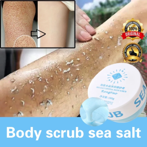 Sea Salt Scrub Whitening Long-Lasting Moisturizing Smooth Gentle Non-Irritating Cleansing Scrub Cream 180g