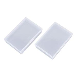 Playing Deck Box Empty Transparent Plastic Gaming Box Playing Container PP Storage for Case Packing