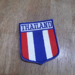 Tec40 VELCRO PATCH THAILAND SHIELD ไทย อาร์มตีนตุ๊กแก ธงชาติ SIZE 75x65mm Tec40store ไรท์สาระกับครูแว่น