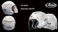 ARAI VZ RAM Sakura White Open Face Jet Helmet 100% Original From Authorized Dealer. 