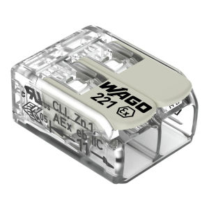 WAGO 221-482 Ex 2-Wire Lever Connector ATEX 0.14-4mm² 24-12AWG Explosion Proof Terminal Block