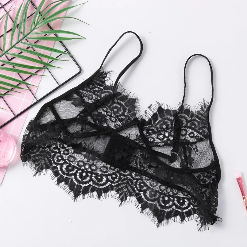 Sexy Women's Floral Lace Bralette Bustier Crop Top Bra Shirt Vest