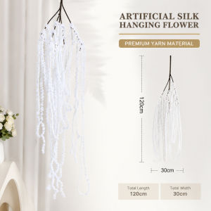 (1 bunch) Artificial wisteria-amaranth vine | Soft-textured hanging garland suitable for weddings parties home decor gardens and outdoor wall decoration