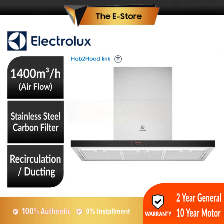 Electrolux 90cm UltimateTaste™ 700 Chimney Extractor Hood (1400m3/hr