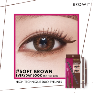 Browit HighTechnique Duo Eyeliner Natural Finish Waterproof Eyeliner